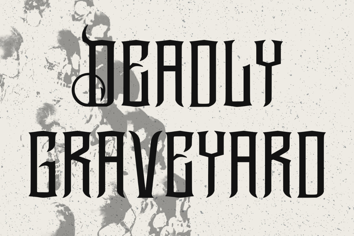 Arzzell Blackletter FREE Font - view 3