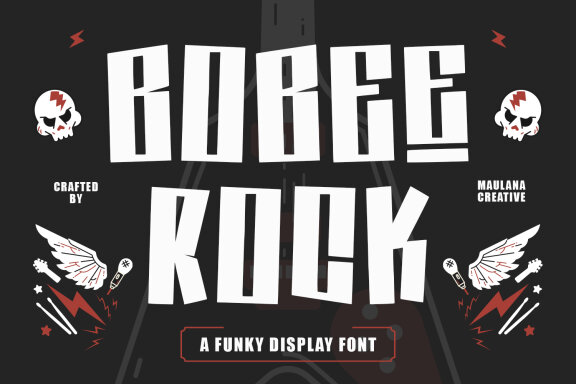 Bobee Rock Fun & FREE Display Font
