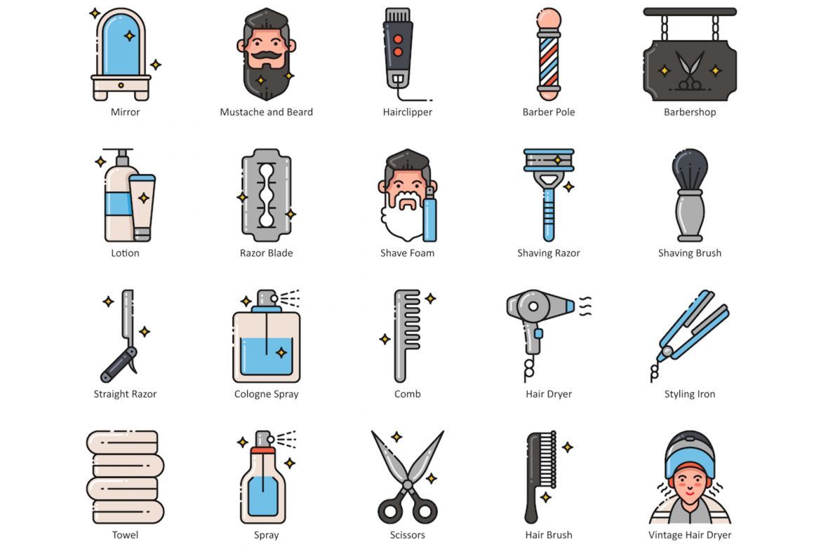 79 Hair, Beauty & Wellness Icons | Aesthetic - view 3