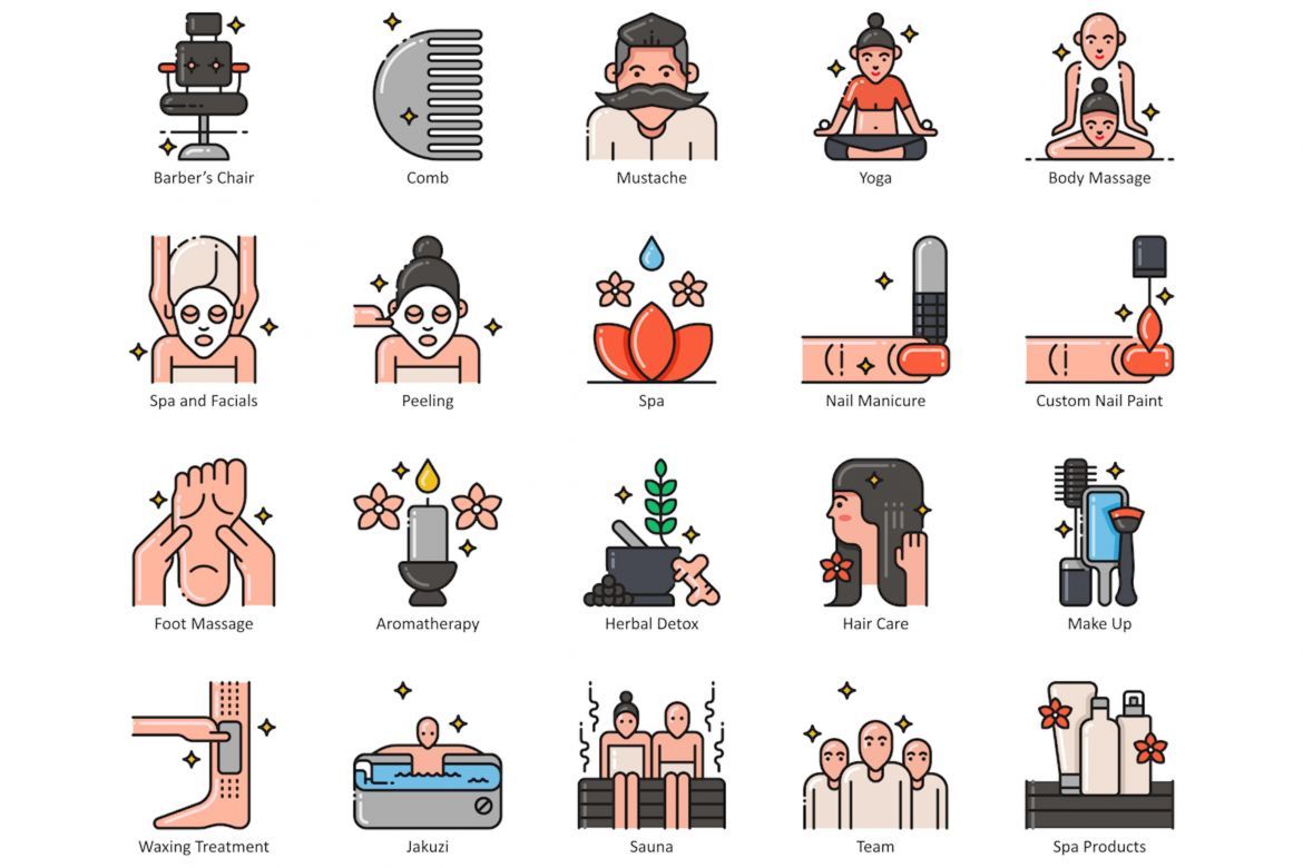 79 Hair, Beauty & Wellness Icons | Aesthetic - view 4