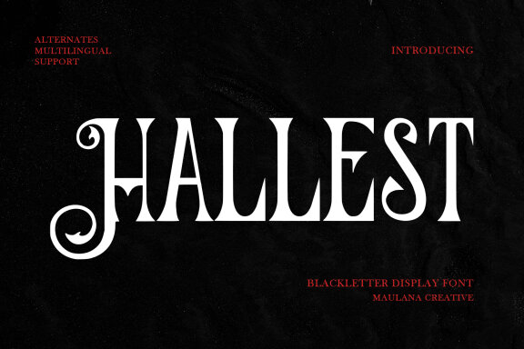 Hallest Blackletter FREE Font