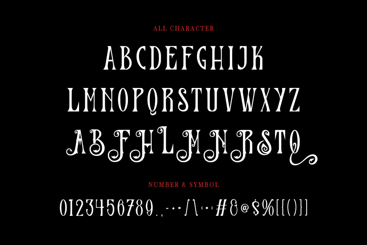 Hallest Blackletter FREE Font - view 7