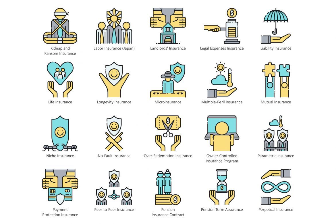 95 Insurance Icons | Aqua - view 4