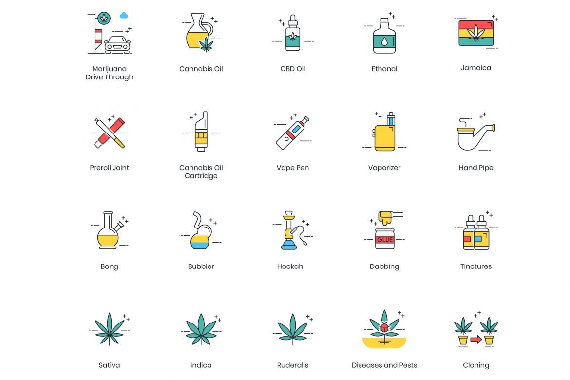 84 Marijuana Icons | ColorPop alternate