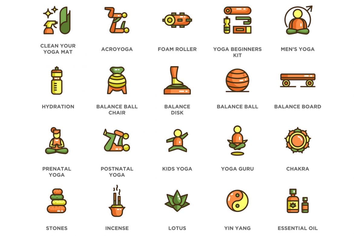 60 Yoga Icons | Eco - view 3
