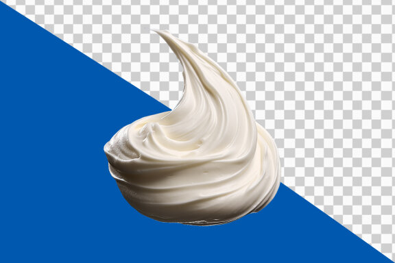 Creame milk isolated on transparent background PNG image