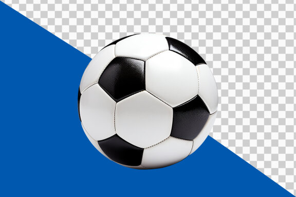 Football on transparent background PNG image