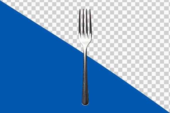 Stainless steel spoon on transparent background PNG image