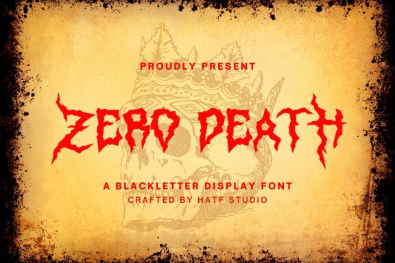 Zero Death FREE Font