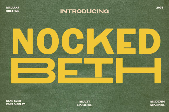 Nocked Beth Minimal FREE Font