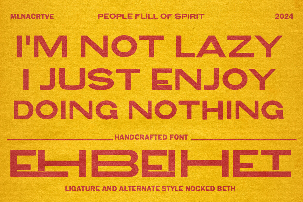 Nocked Beth Minimal FREE Font - view 8