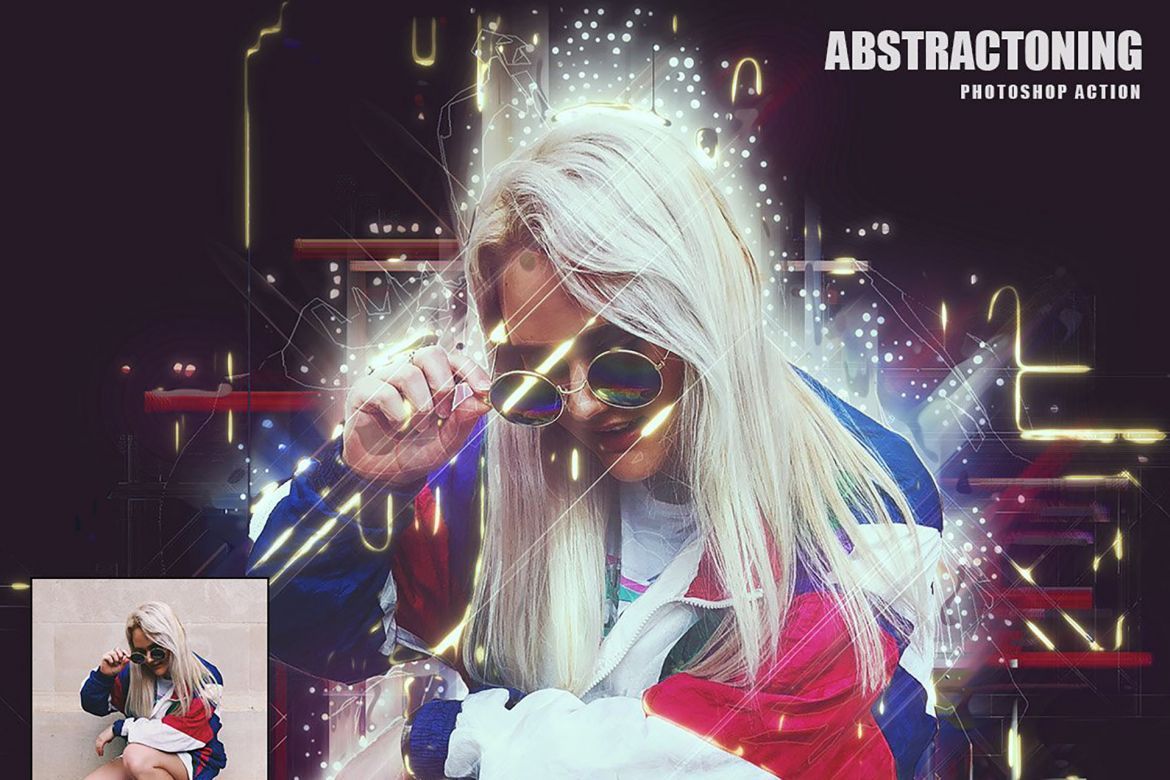 Abstractoning Photoshop Action - view 3
