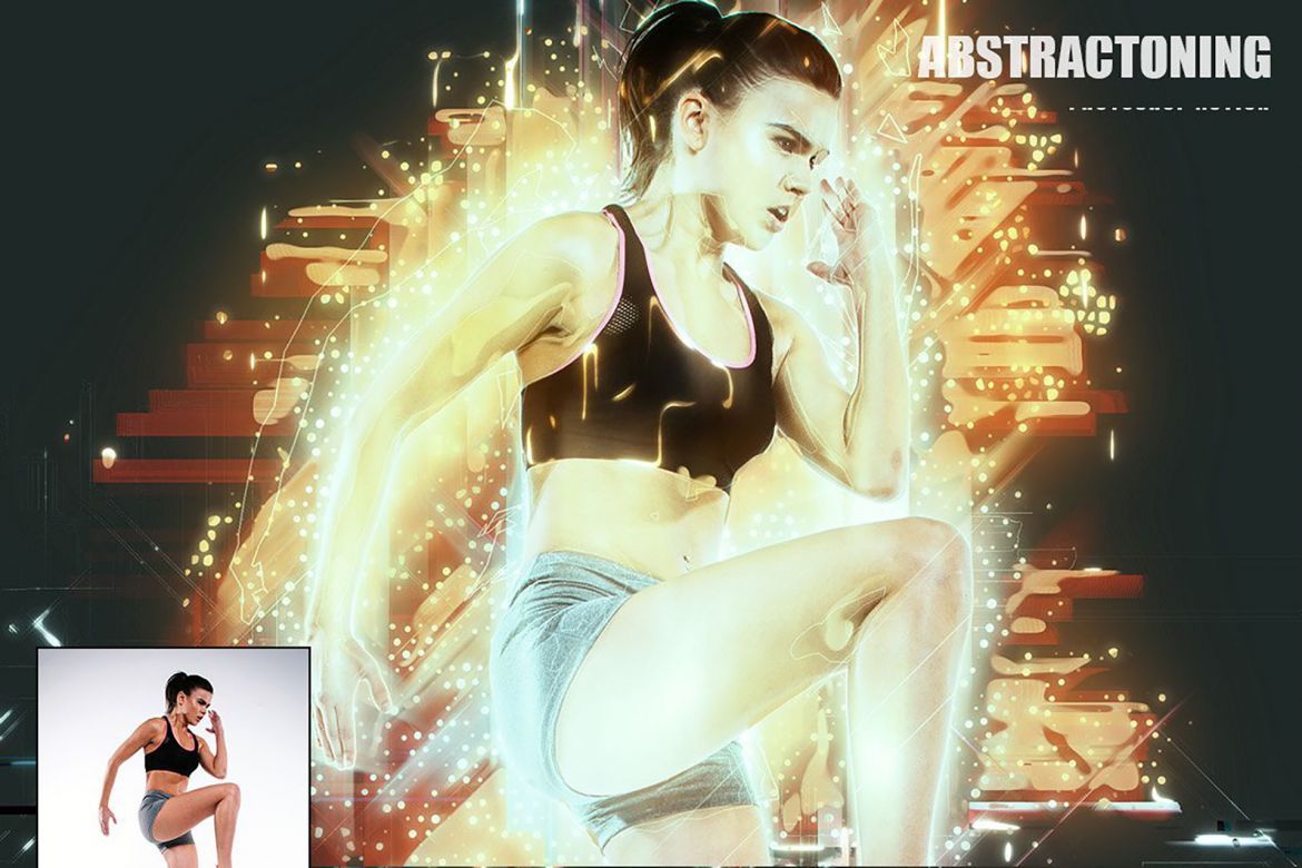 Abstractoning Photoshop Action - view 4