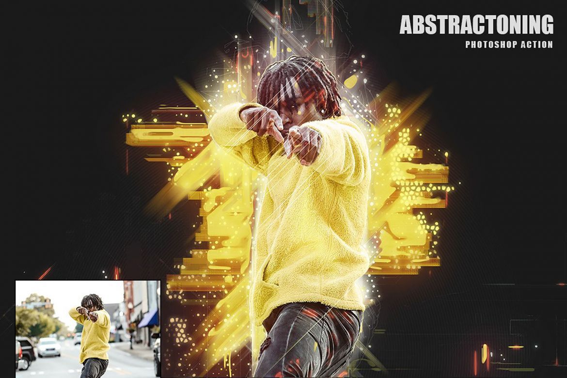 Abstractoning Photoshop Action - view 5