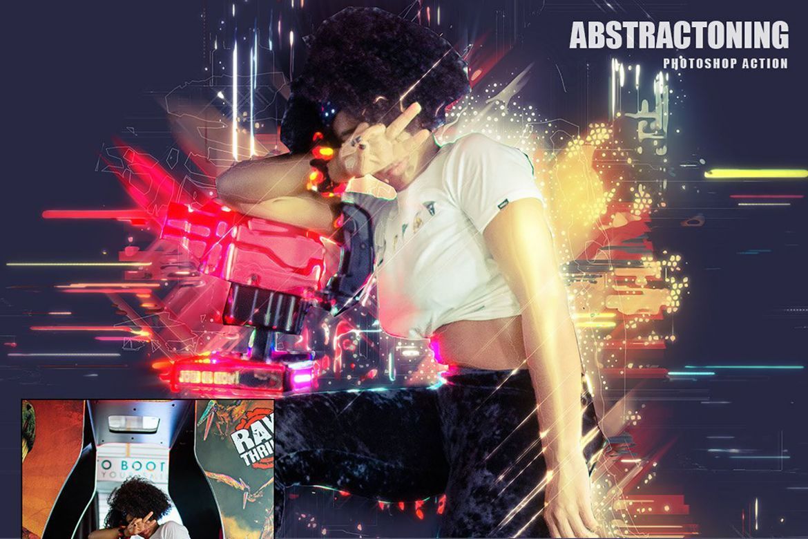 Abstractoning Photoshop Action - view 8