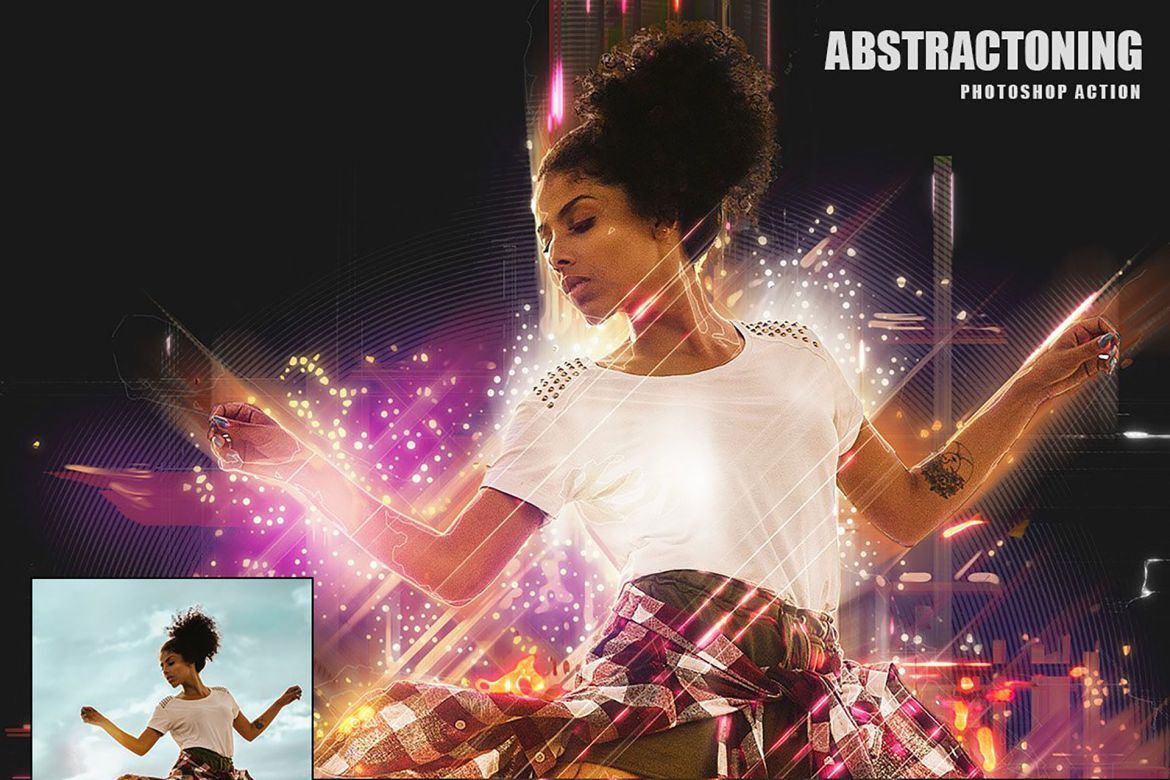 Abstractoning Photoshop Action - view 10