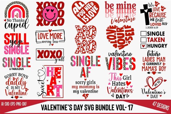 Valentine's Day SVG FREE Bundle