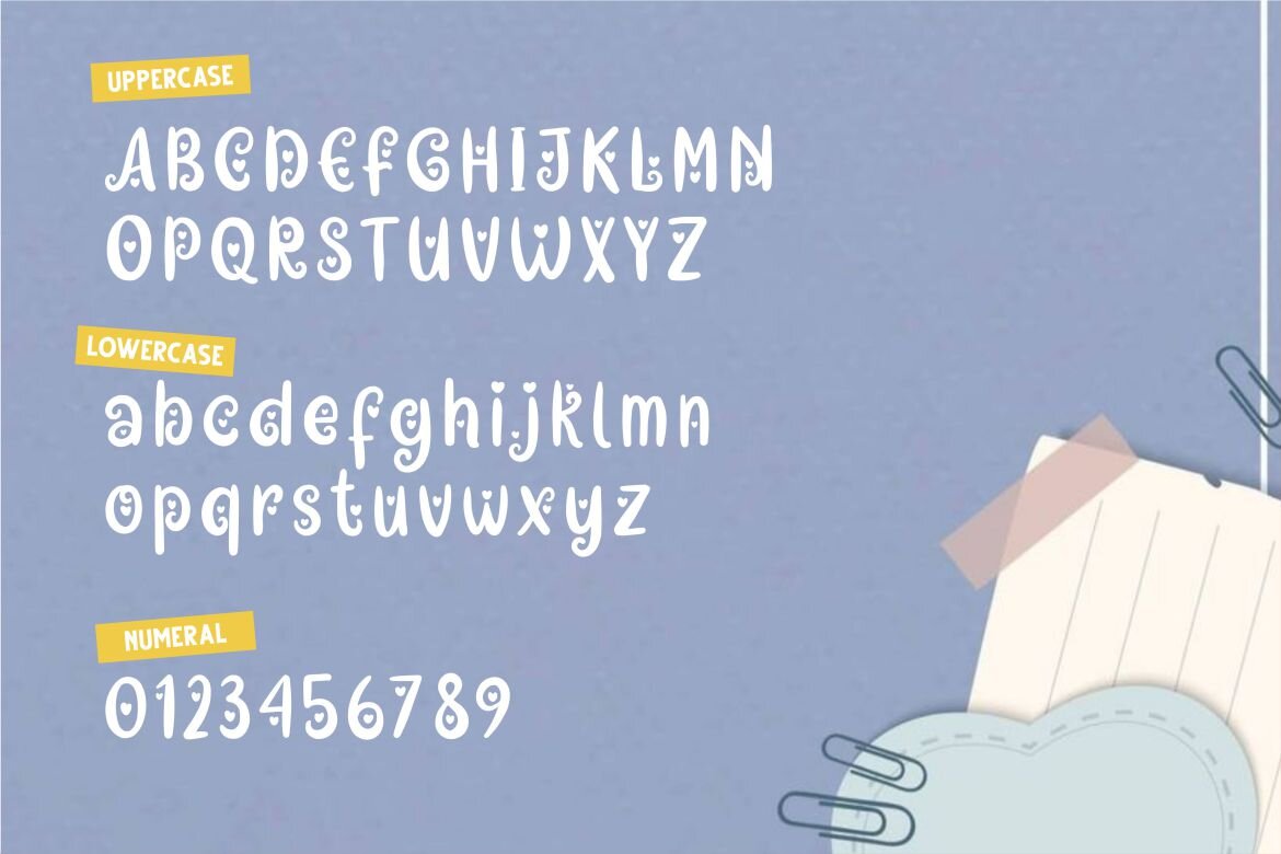 Dephilla Star FREE Font - view 6