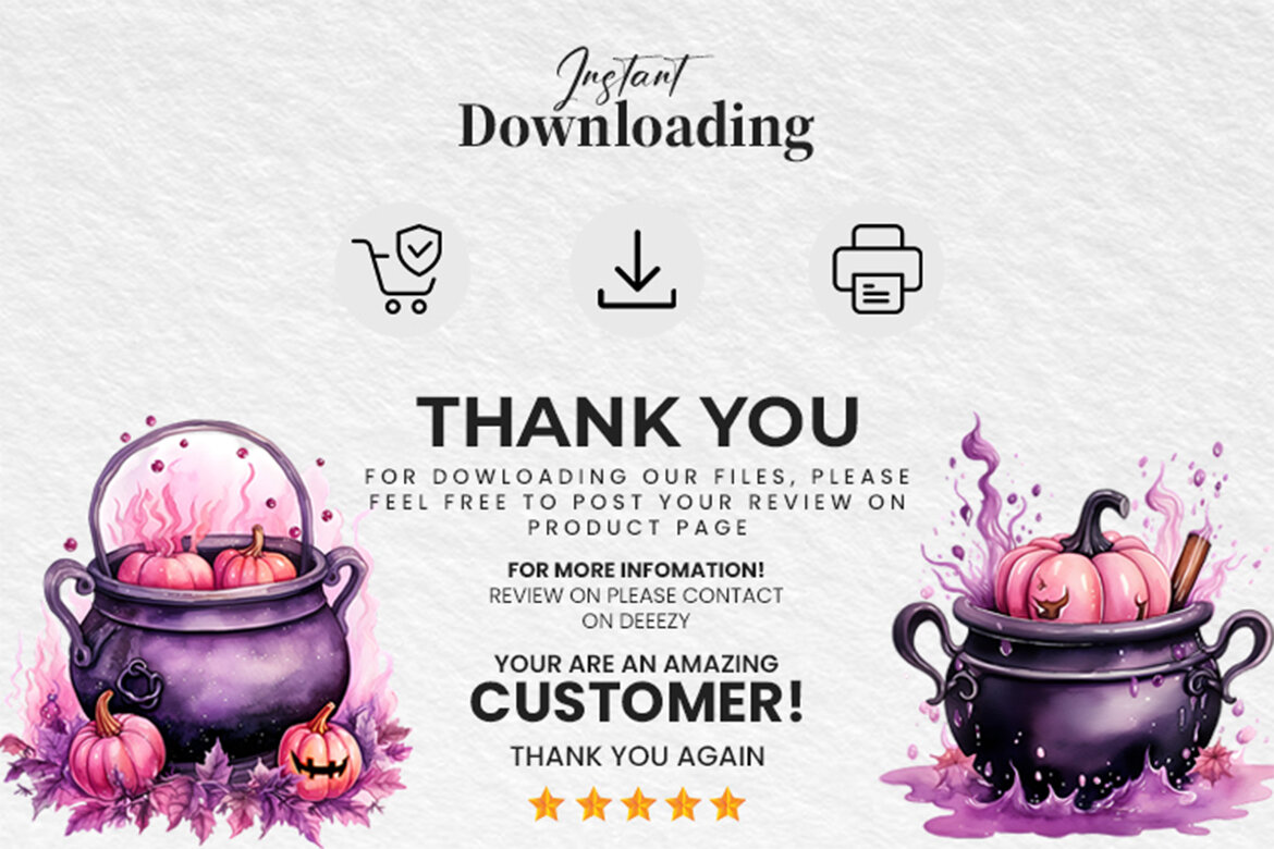 Halloween Cauldron FREE Clipart PNG Bundle - view 7