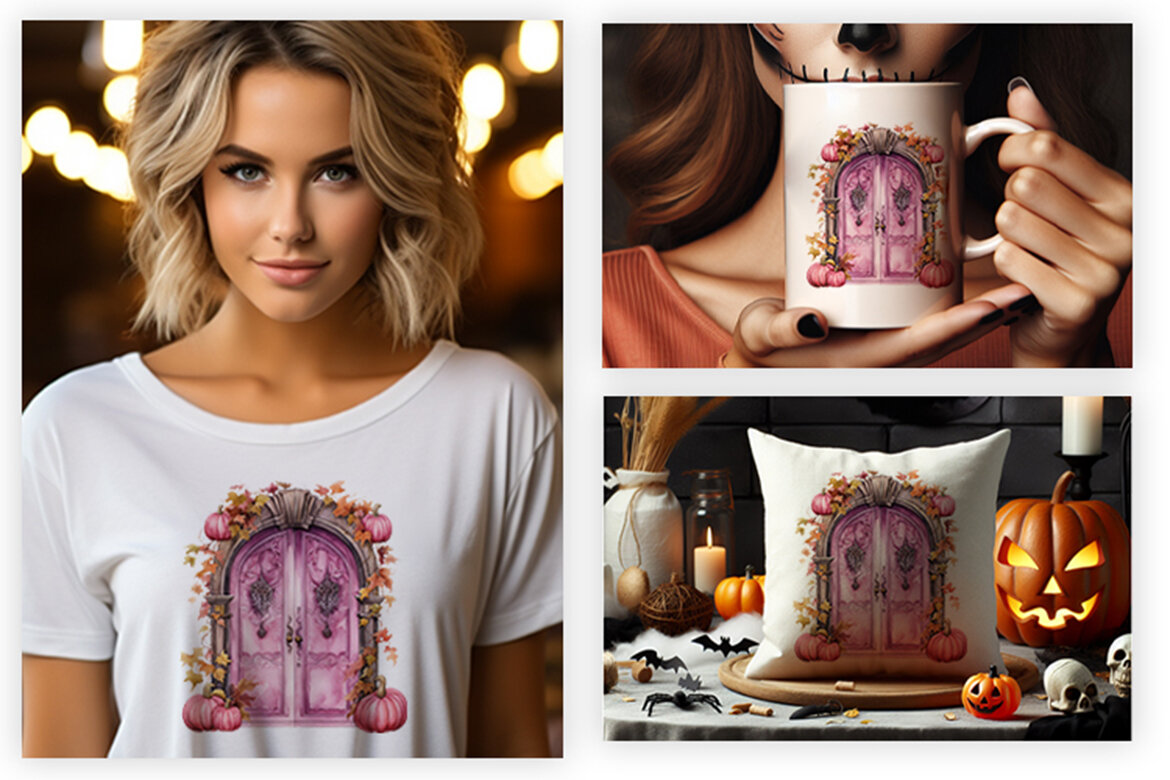 Halloween Creaky Door FREE Clipart PNG Bundle - view 4