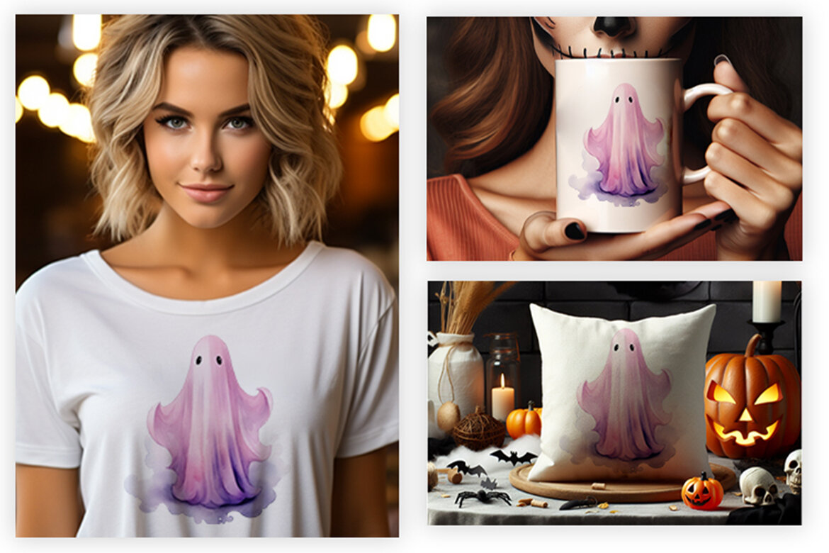 Halloween Ghost FREE PNG Clipart Bundle - view 4