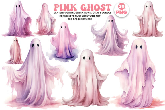 Halloween Ghost FREE PNG Clipart Bundle