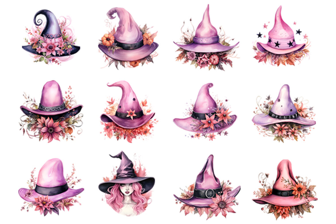 Halloween Witch Hat Sublimation FREE PNG Bundle alternate