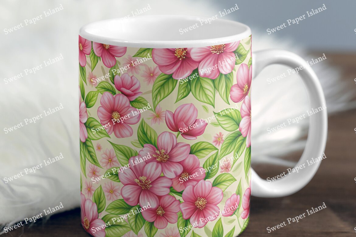 6 FREE Digital Papers - Pink Rose Botanical Garden - view 6