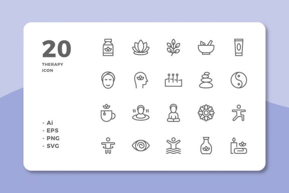 60 Therapy Icons (3 Style) - view 1