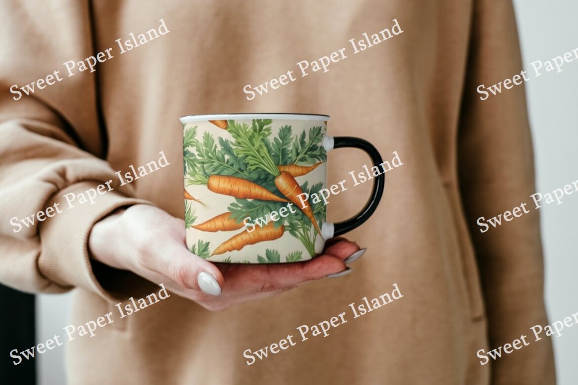 6 FREE Digital Papers - Carrot Garden - view 8