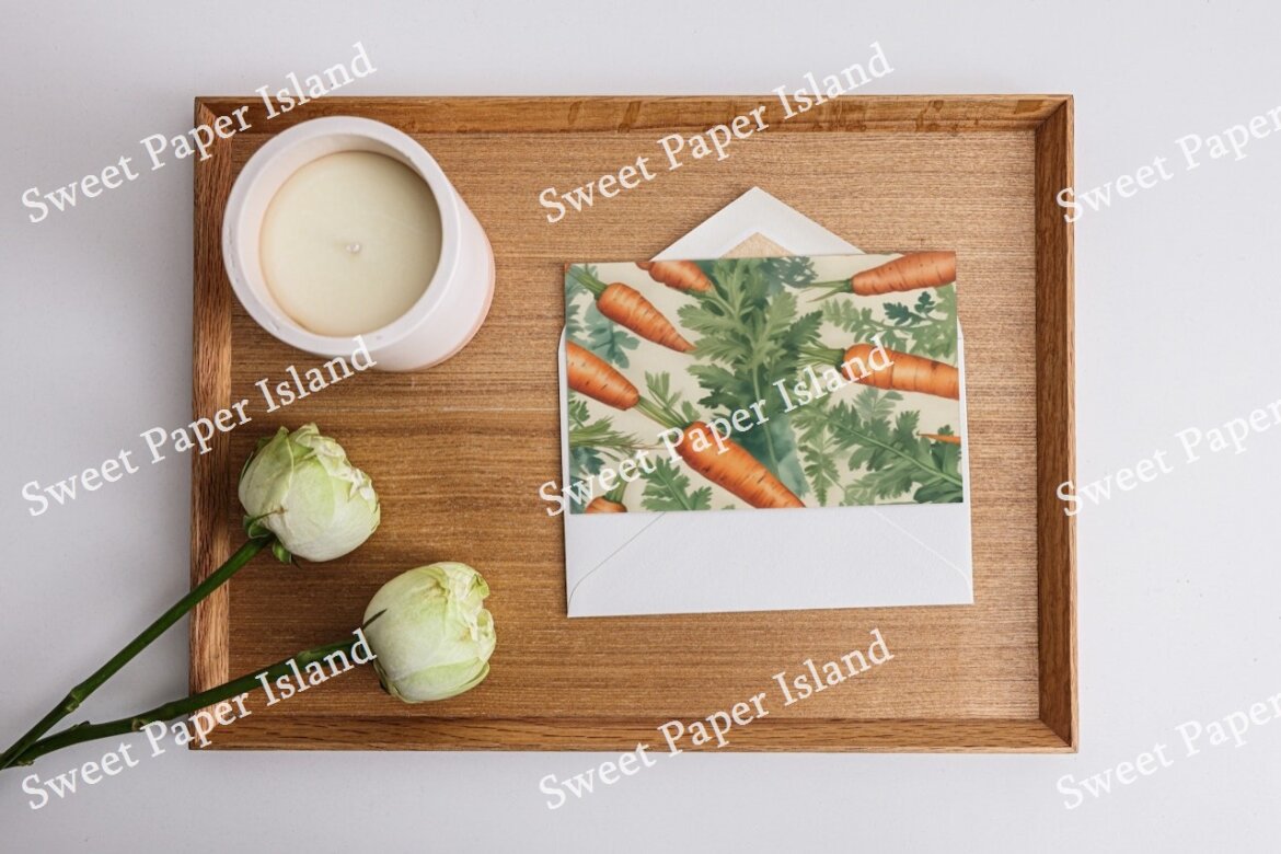 6 FREE Digital Papers - Carrot Garden - view 6