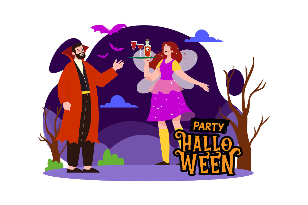 M663_Happy Halloween FREE Illustration Pack - view 4