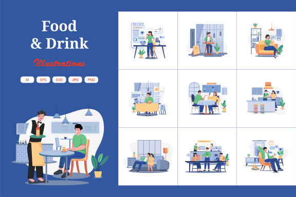 M600_Food And Drink FREE Illustration Pack 1
