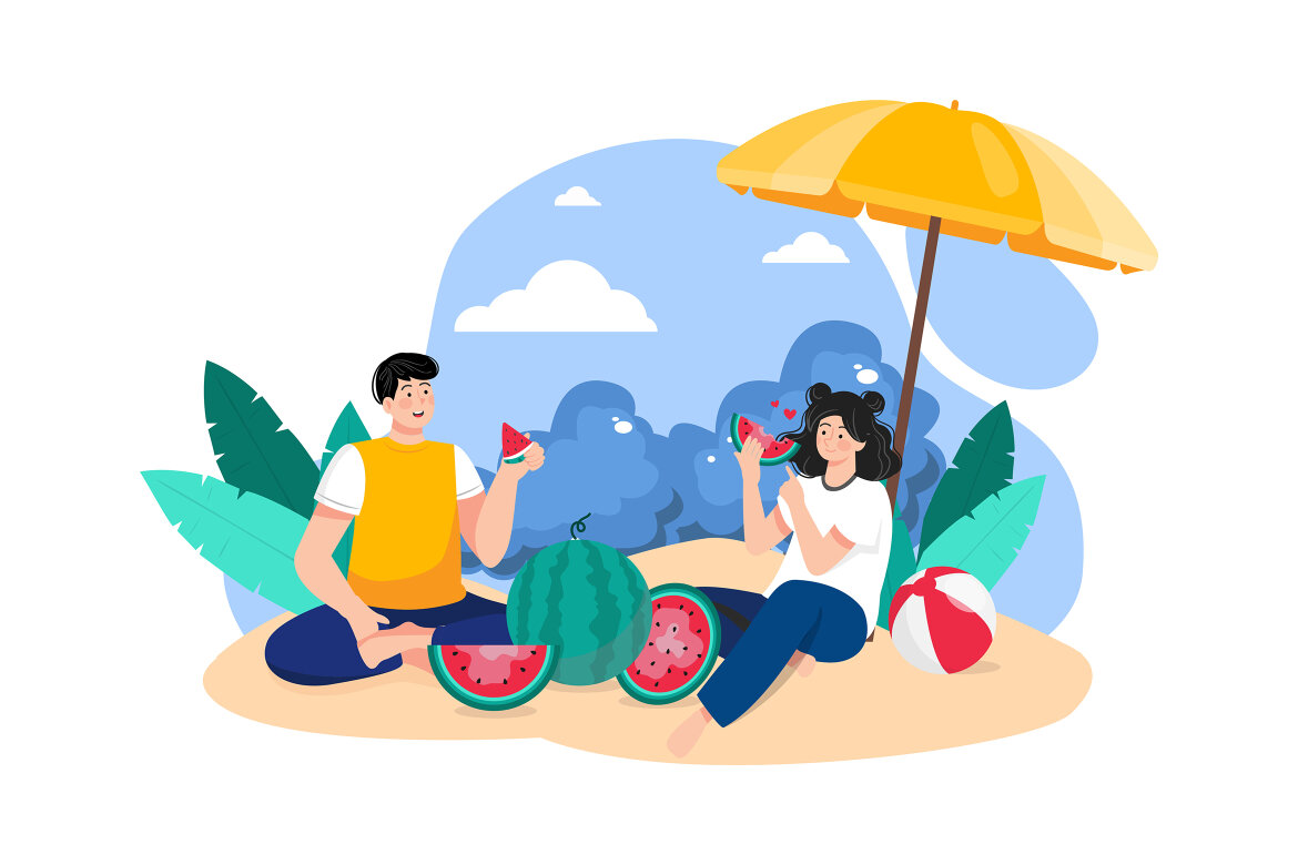 M586_Summer Holiday FREE Illustration Pack - view 4