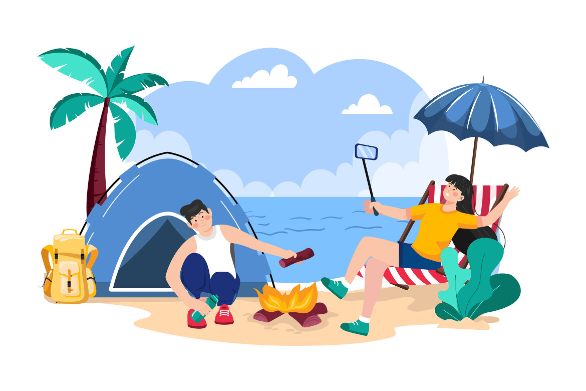 M586_Summer Holiday FREE Illustration Pack - view 3