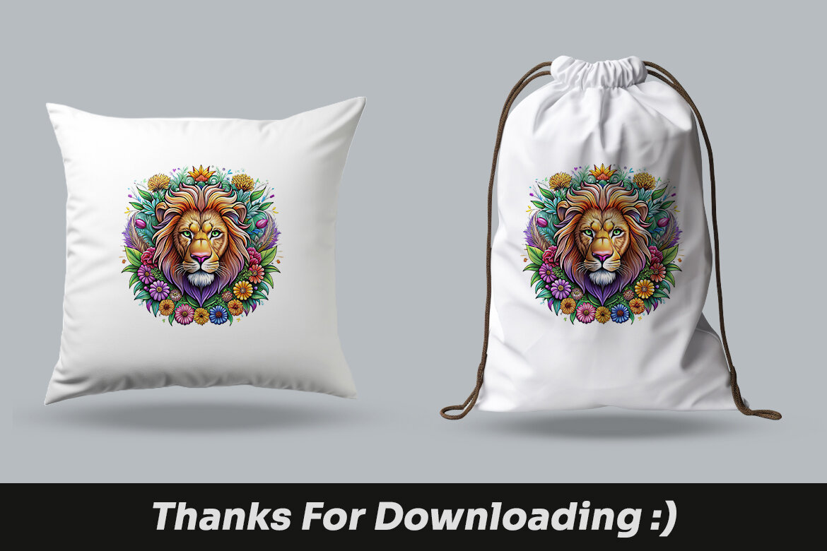 Lion Designs PNG FREE Bundle - view 4