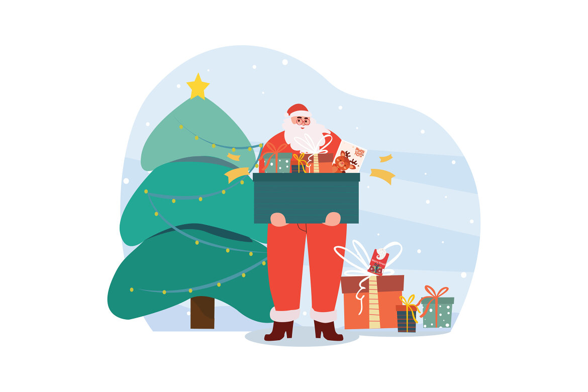 M519_Christmas Illustration FREE Pack - view 8