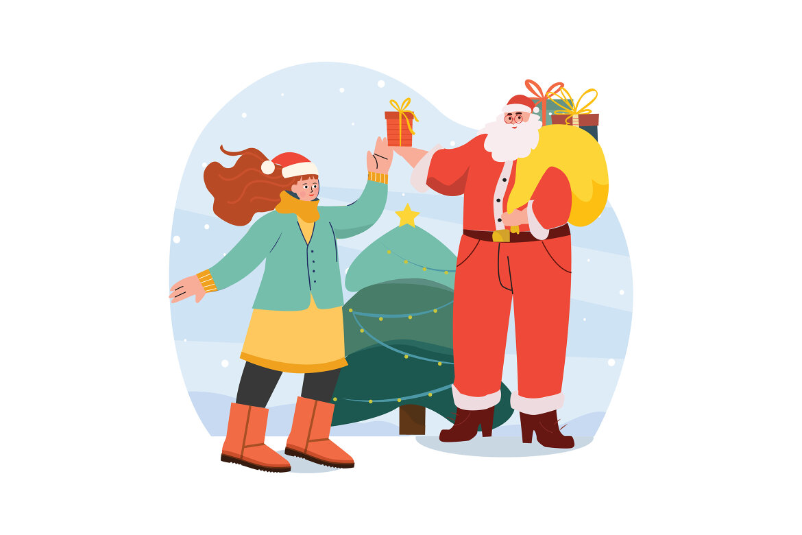 M519_Christmas Illustration FREE Pack alternate