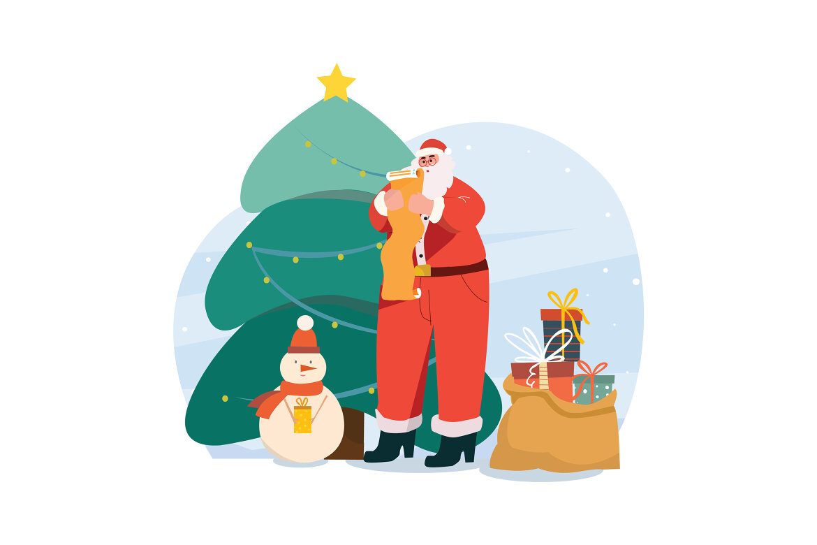 M519_Christmas Illustration FREE Pack - view 10