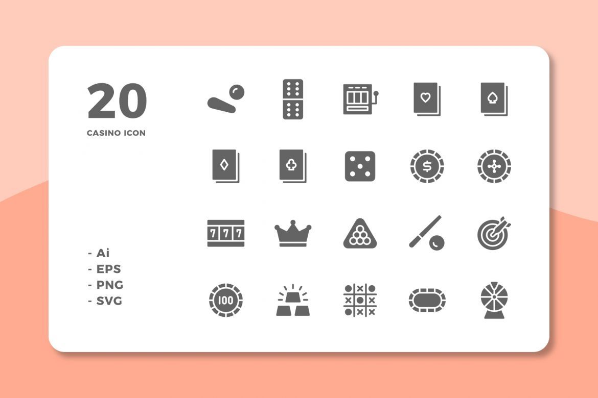 60 Casino Icons (3 Style) - view 3