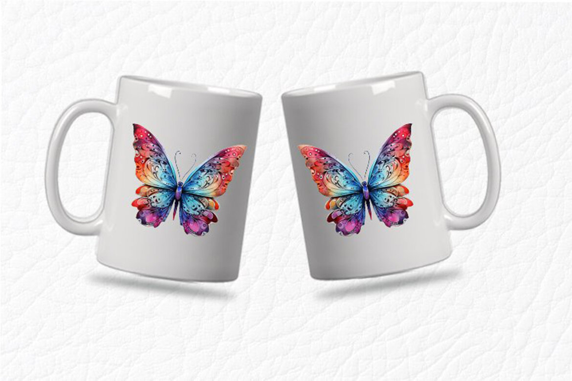 Watercolor Butterfly - FREE Sublimation PNG - view 4