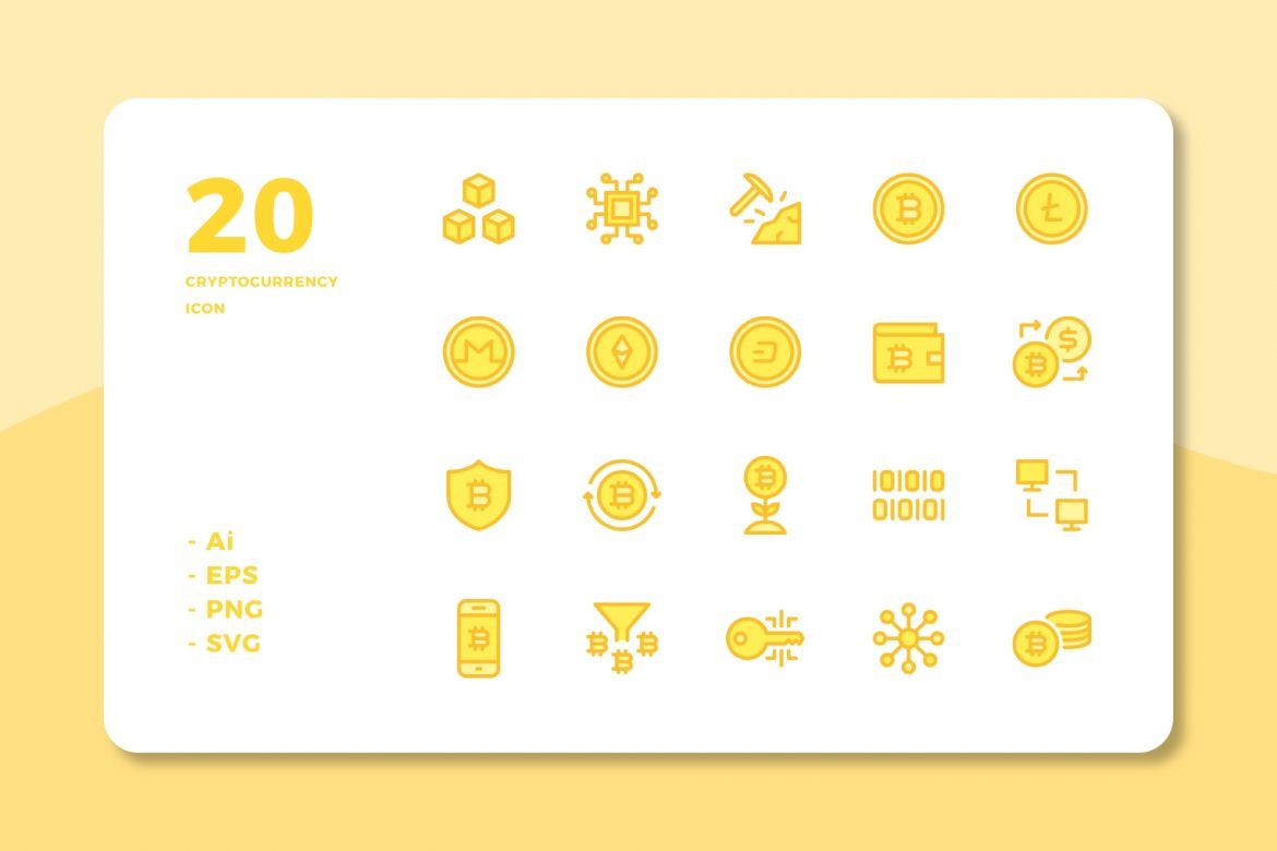 60 Cryptocurrency Icons (3 Style) alt