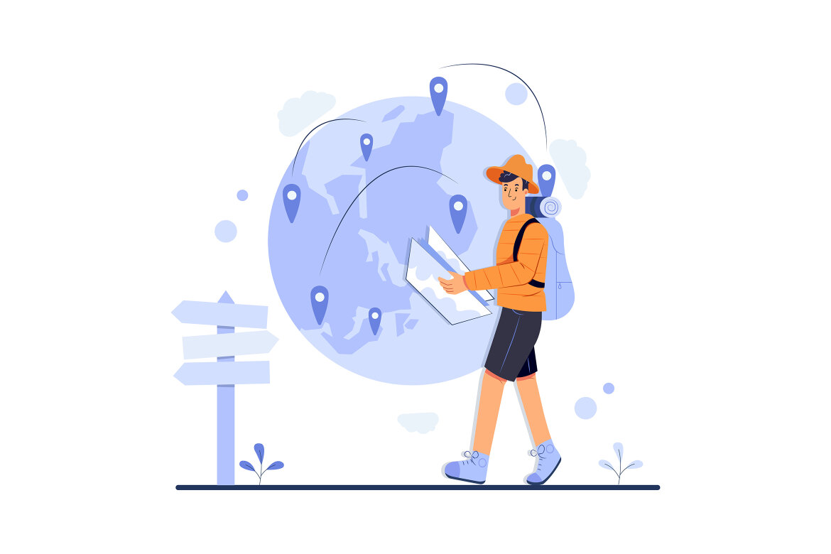 FREE M253_Travel Vacation Illustrations - view 8