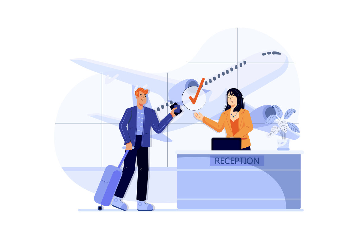 FREE M253_Travel Vacation Illustrations - view 9