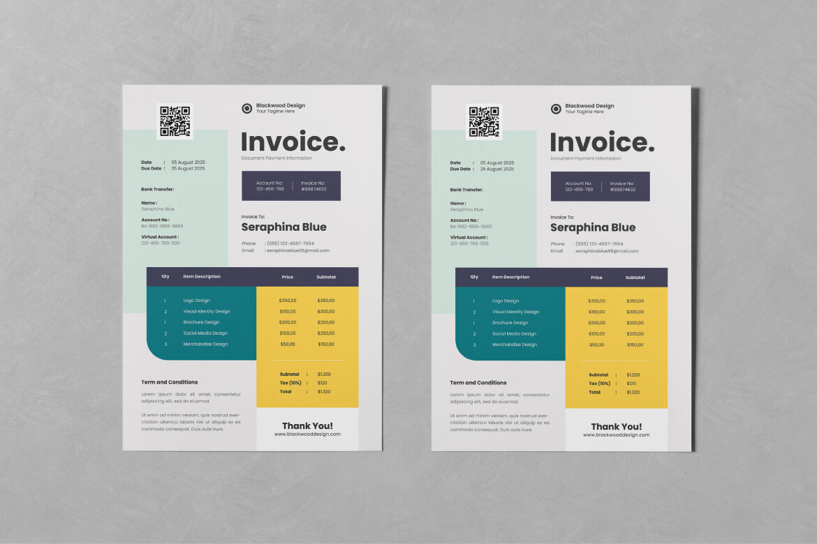 FREE Invoice Template - view 3
