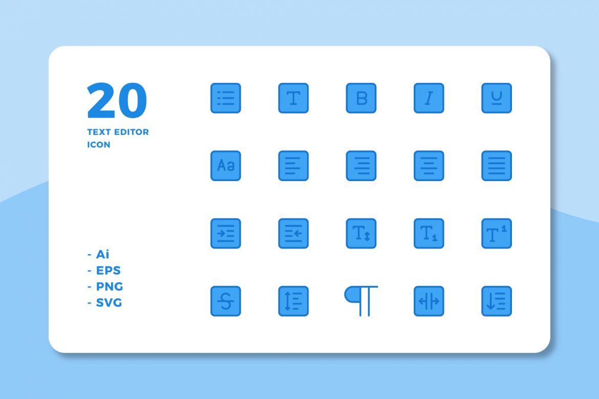 60 Text Editor Icons (3 Style) alt