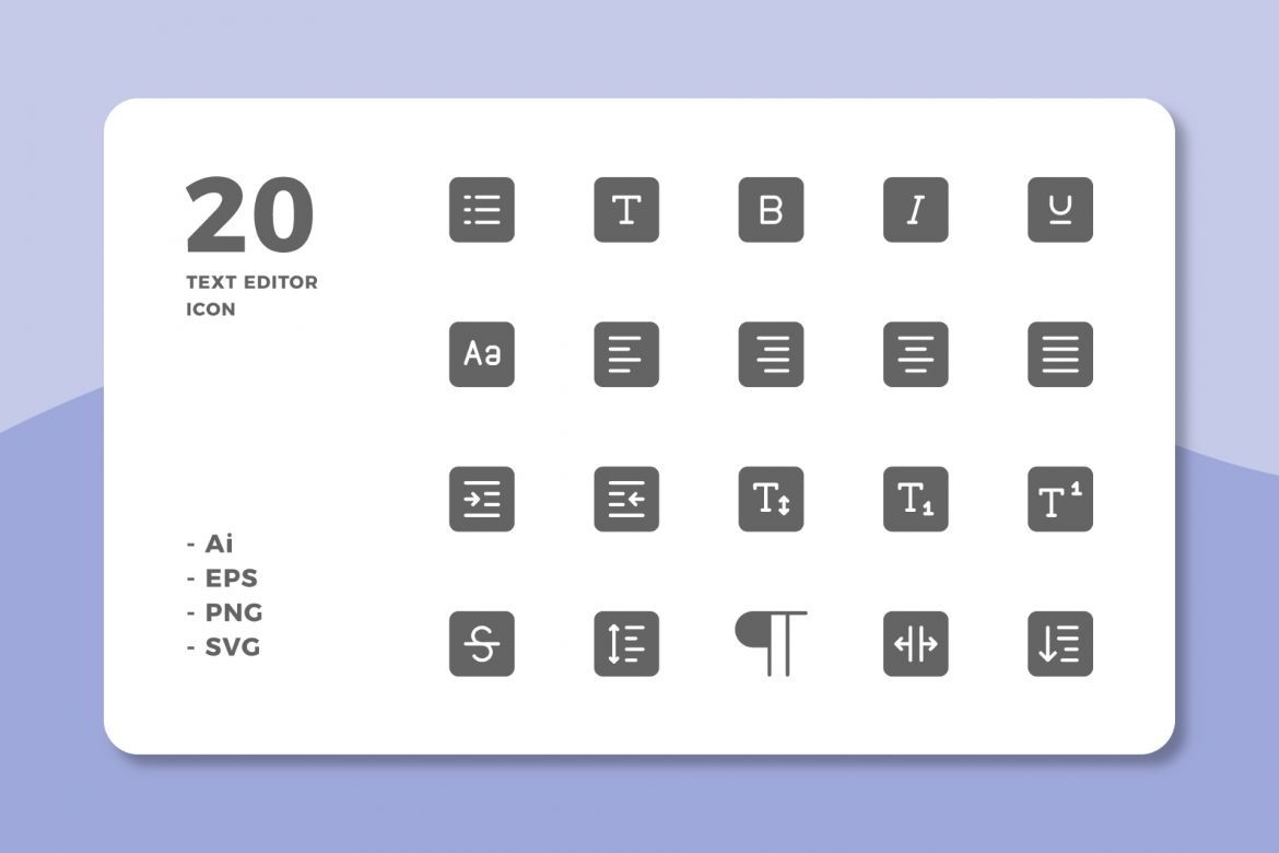 60 Text Editor Icons (3 Style) - view 3