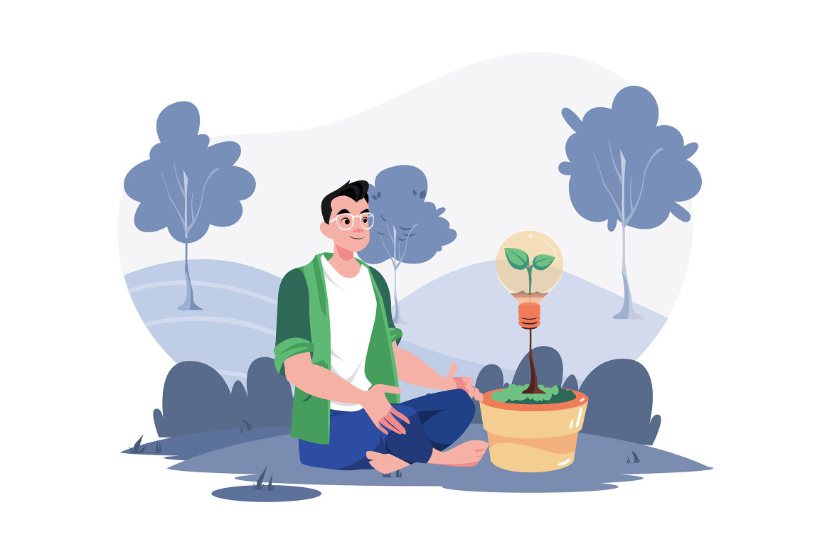 M707_Green Living FREE Illustration Pack