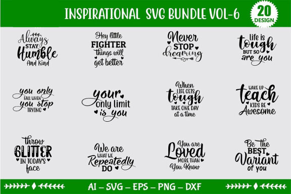 Inspirational FREE SVG Bundle