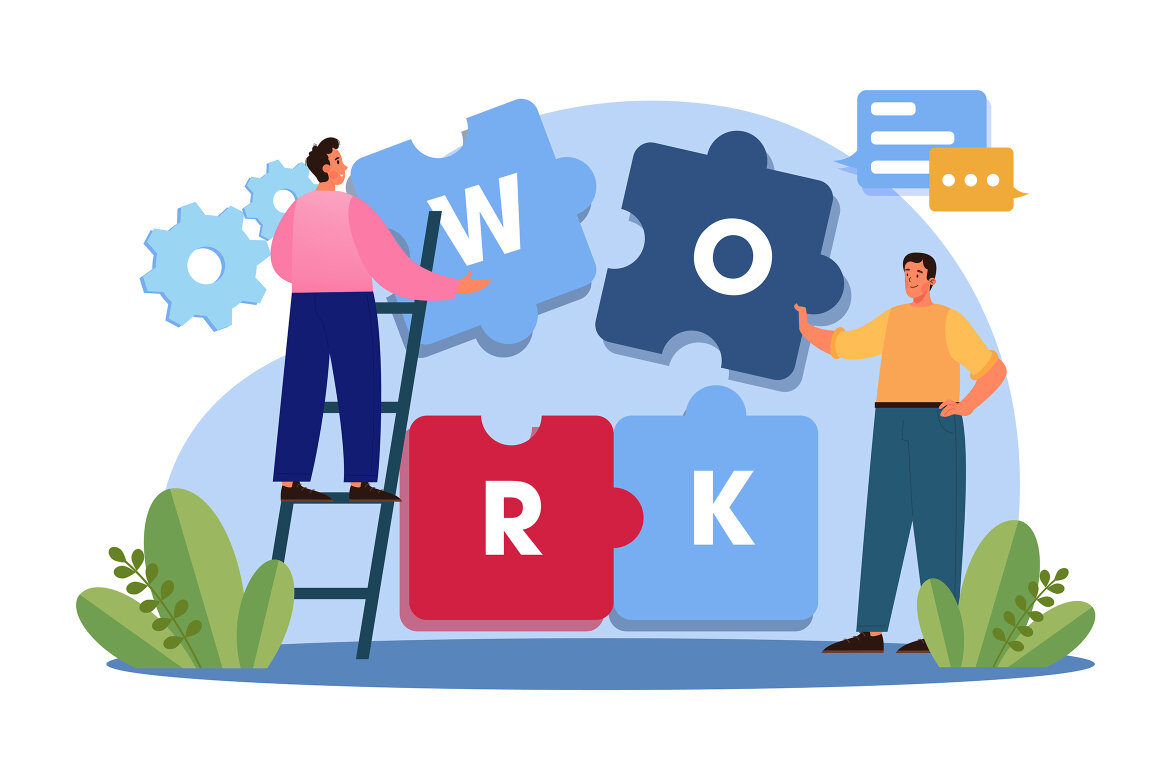 M643_Business Teamwork FREE Illustration Pack alt